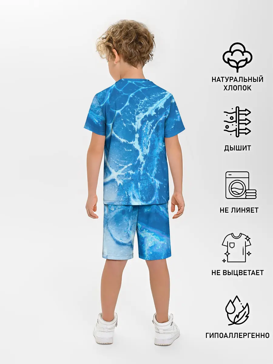 Детская пижама с шортами / Ледяной