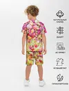 Детская пижама с шортами / Цветы
