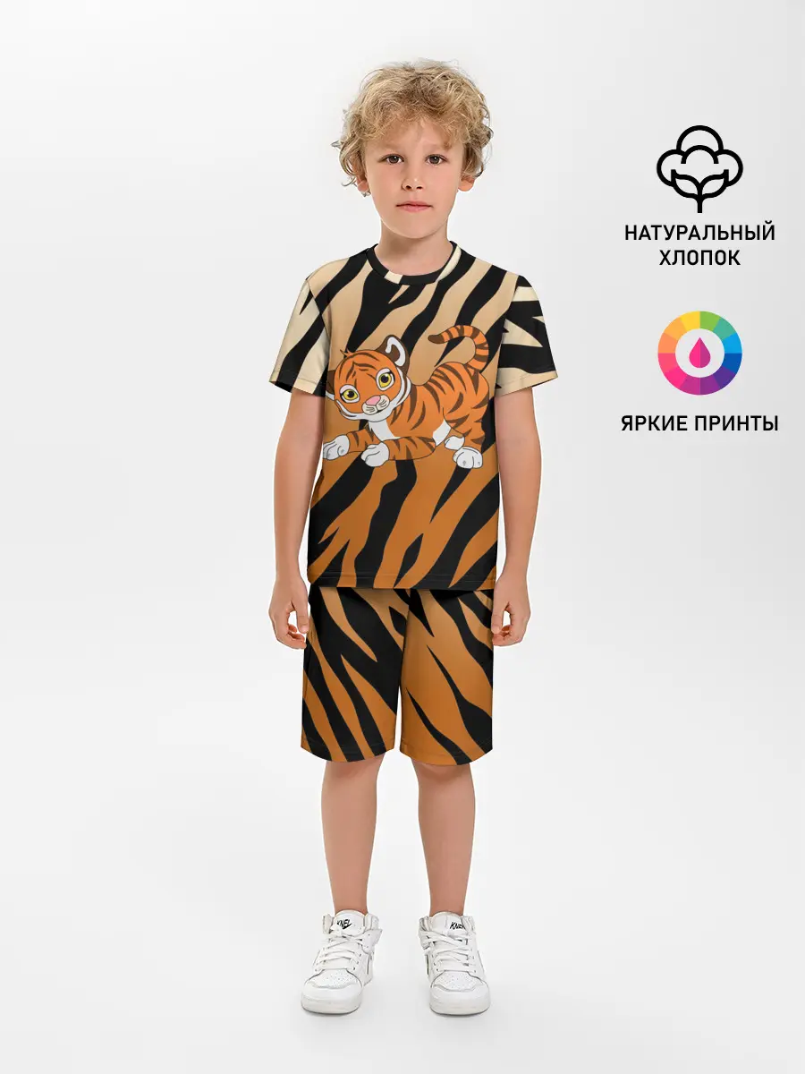 Детская пижама с шортами / Тигр 2022 | НОВЫЙ ГОД