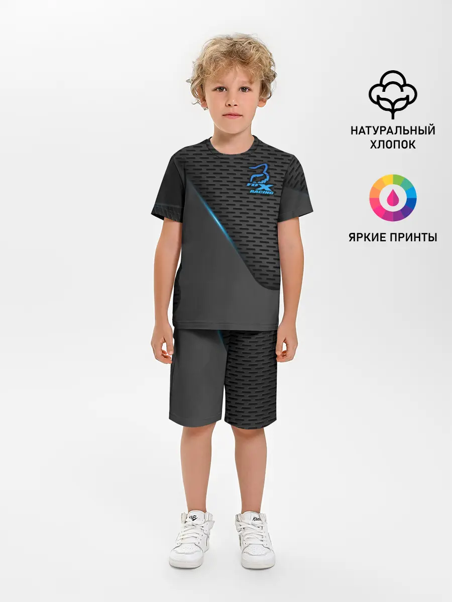 Детская пижама с шортами / Форма для мотокросса FOX