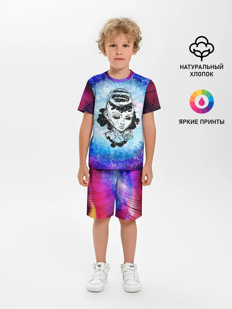 Детская пижама с шортами / ГОСПОЖА ГАЛАКТИКА | SPACE GIRL