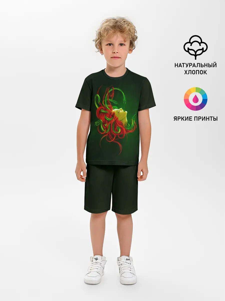 Детская пижама с шортами / Медуза Горгона