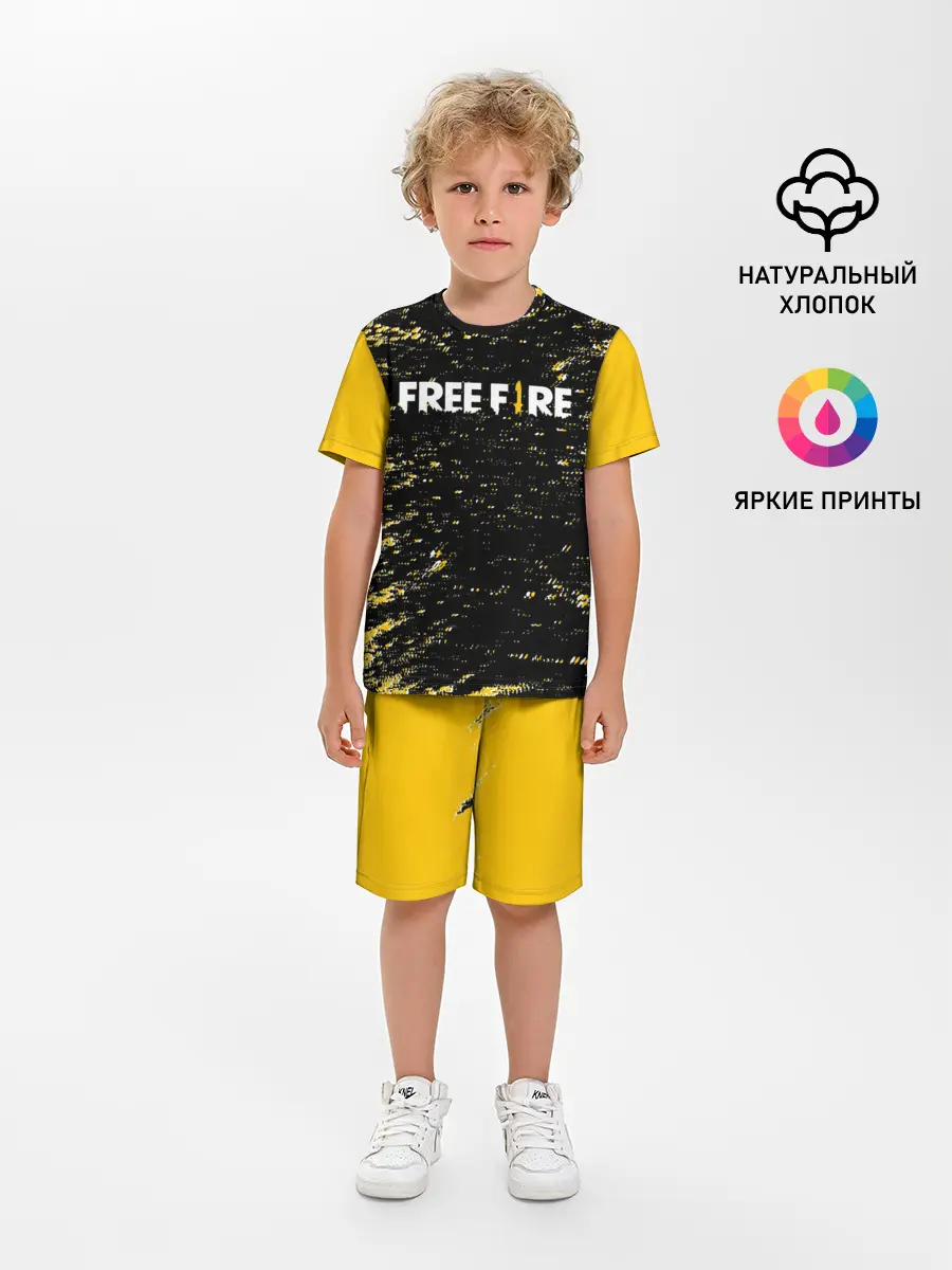 Детская пижама с шортами / Garena Free Fire - День Booyah.