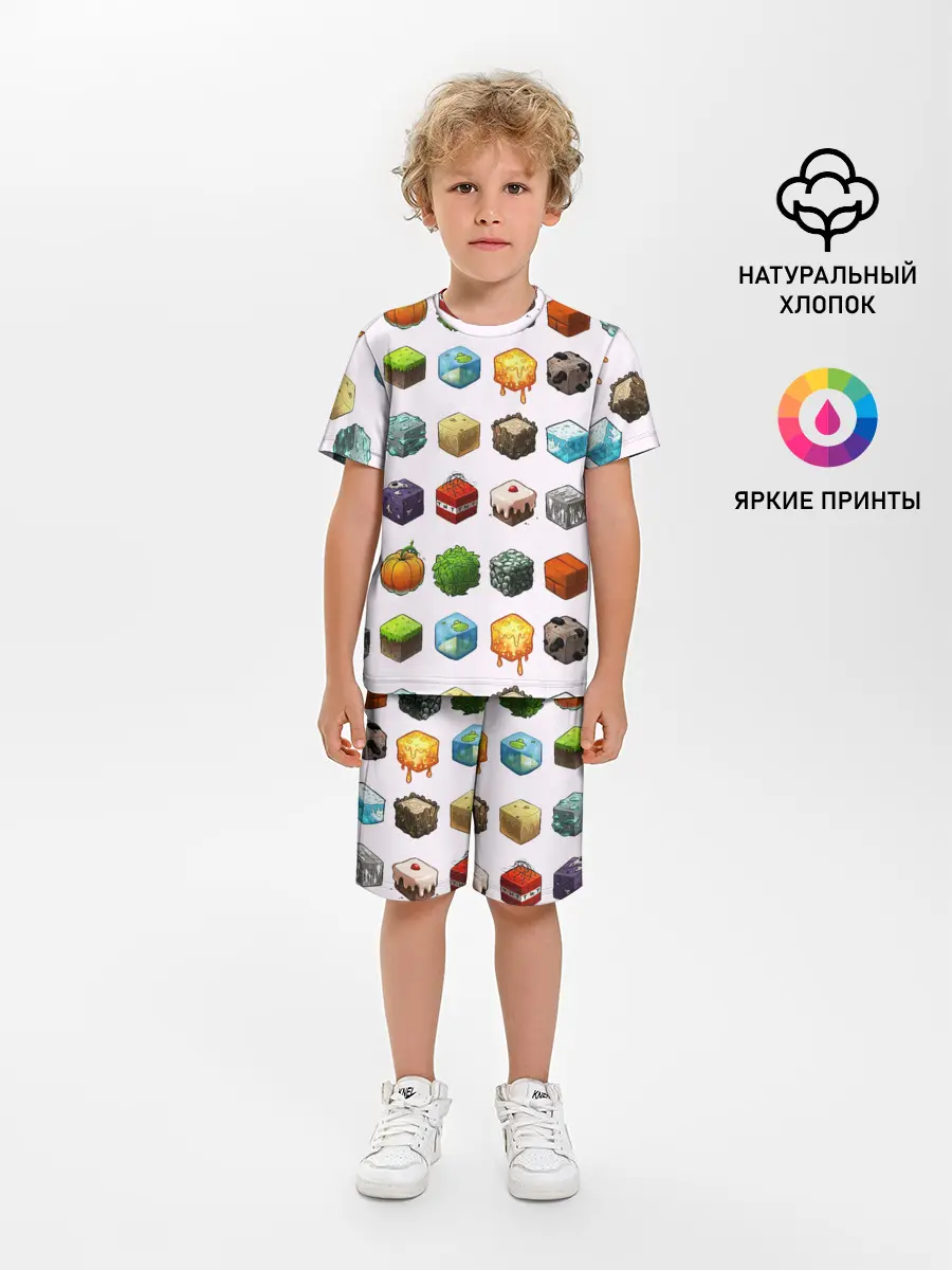 Детская пижама с шортами / Minecraft