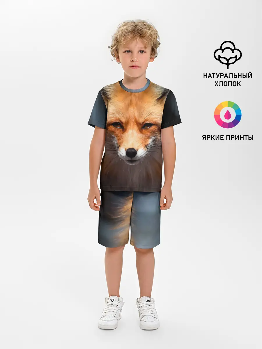 Детская пижама с шортами / Хитрая лисица