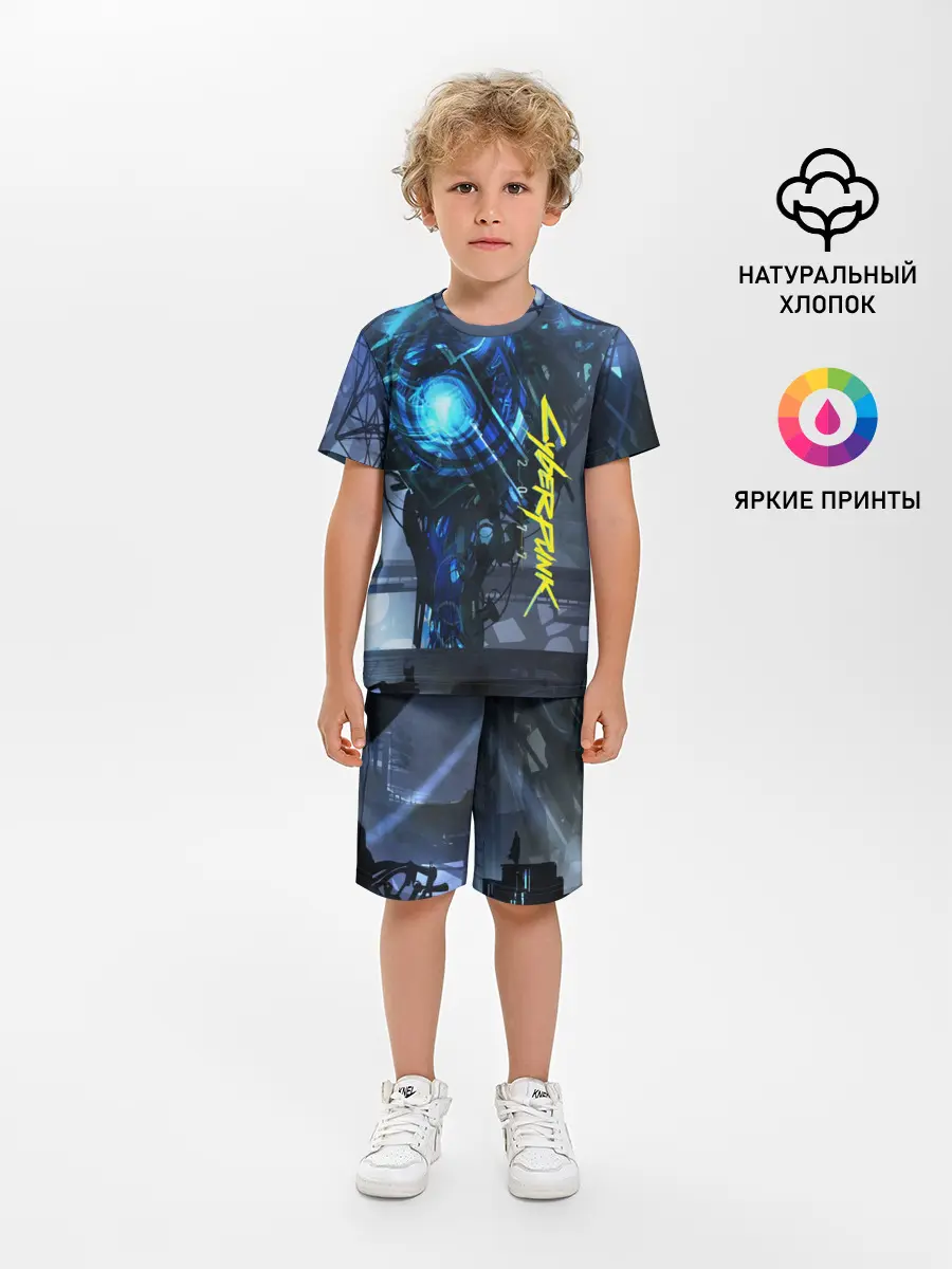 Детская пижама с шортами / CYBERPUNK 2077