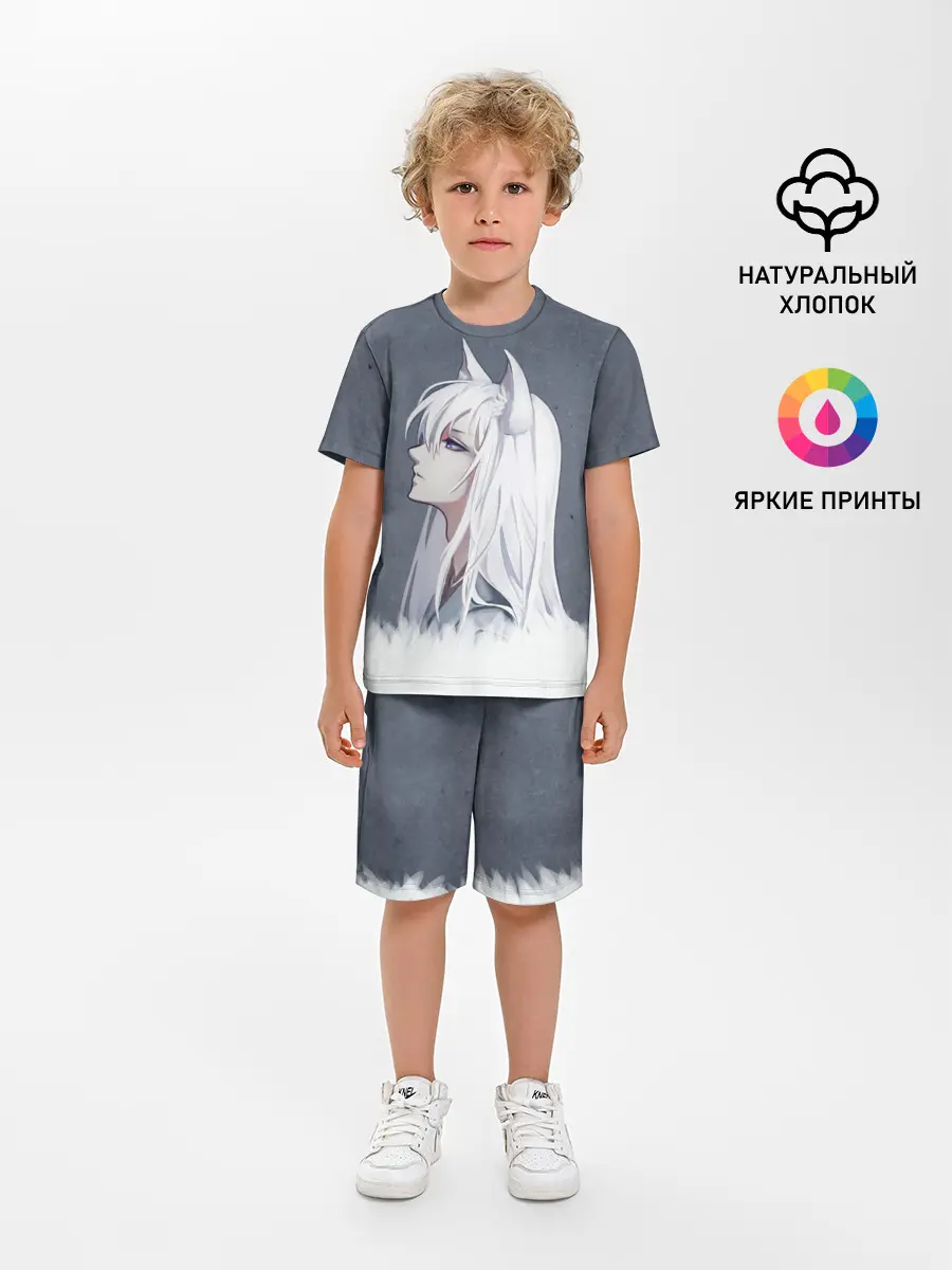 Детская пижама с шортами / Демон-лис Томоэ