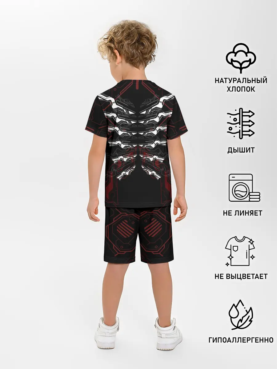Детская пижама с шортами / Цифровой киберскелет