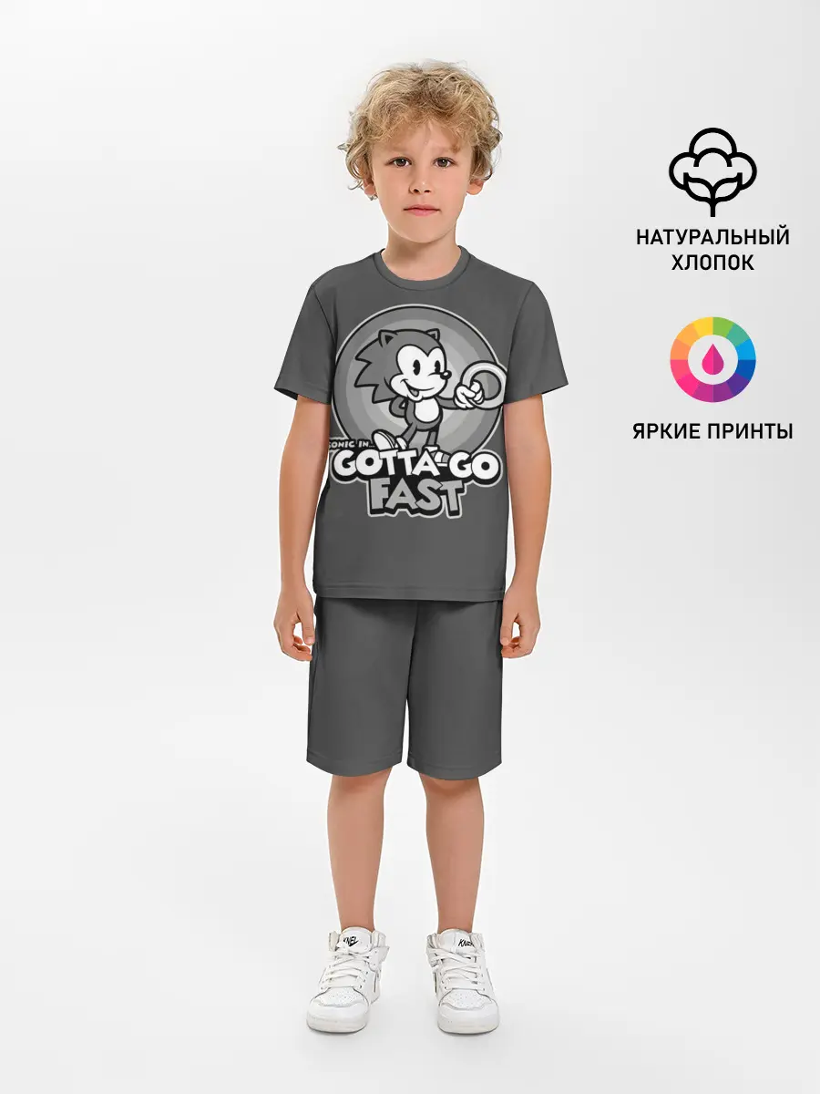 Детская пижама с шортами / Retro Sonic