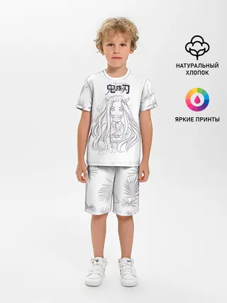 Детская пижама с шортами / Незуко Камадо Kimetsu no Yaiba