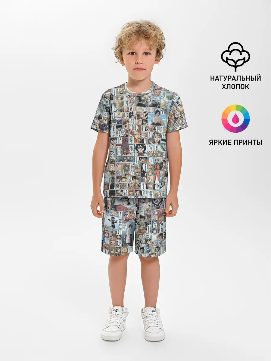 Детская пижама с шортами / MANGA PATTERN