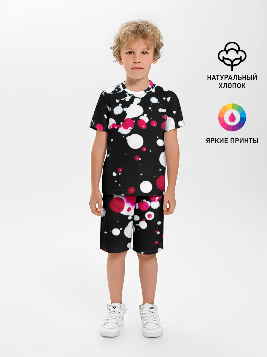 Детская пижама с шортами / Пятна стиля