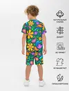 Детская пижама с шортами / ЯРКИЕ ЦВЕТЫ