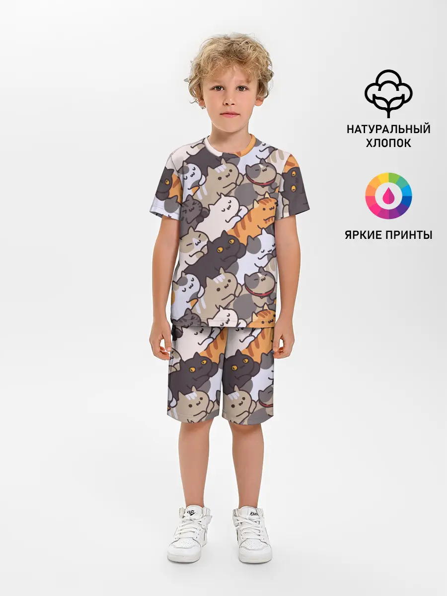 Детская пижама с шортами / Котомания