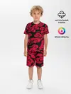 Детская пижама с шортами / Красное облако
