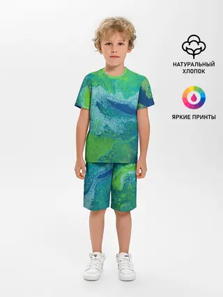 Детская пижама с шортами / Художественная Тина