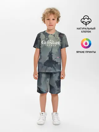Детская пижама с шортами / Genshin impact | Noelle