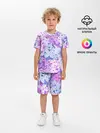 Детская пижама с шортами / СИРЕНЬ | ЦВЕТЫ | LILAC