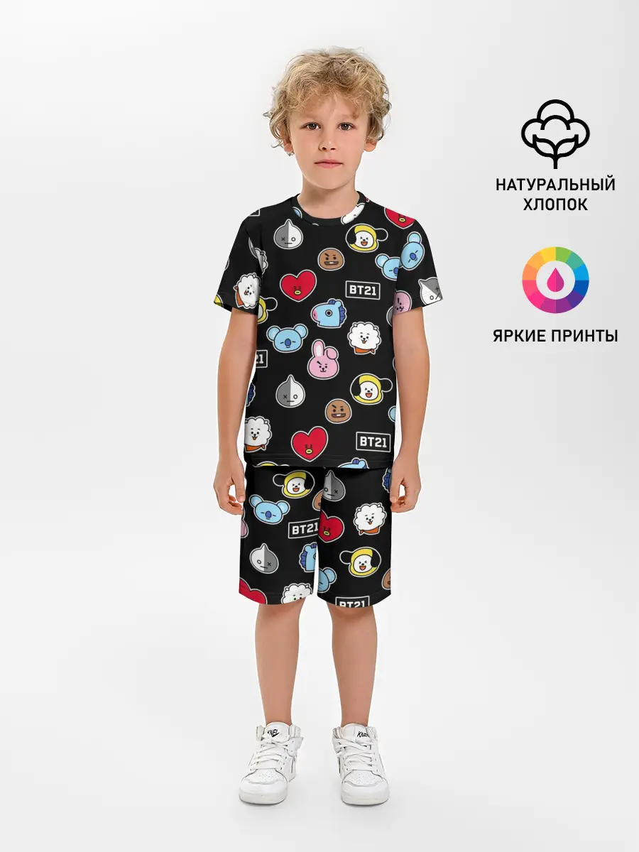 Детская пижама с шортами / BT21 | BTS | БТС | BANGTAN BOYS