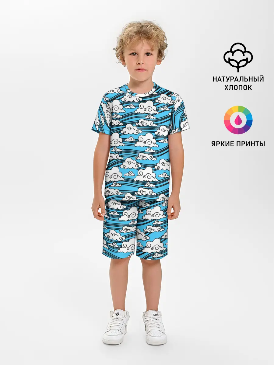 Детская пижама с шортами / КИМОНО ТАНДЖИРО