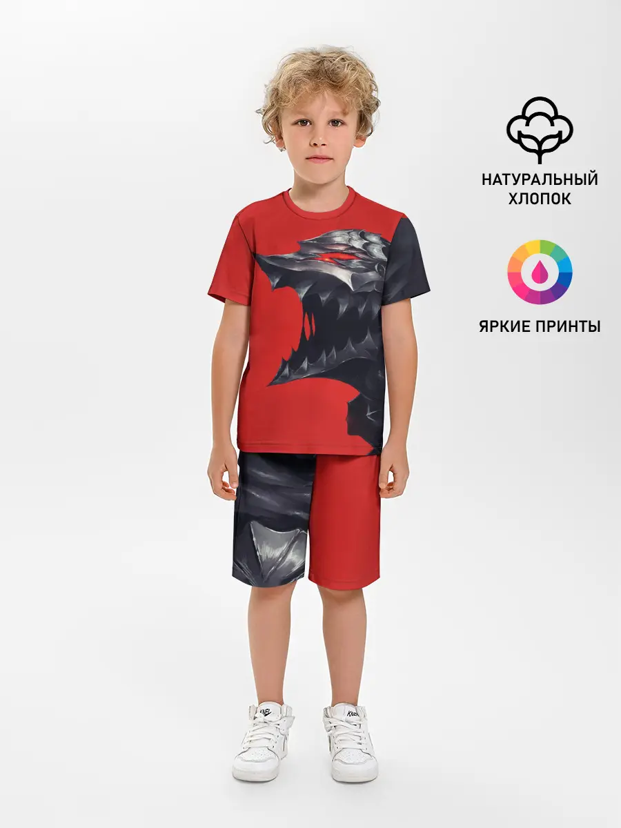 Детская пижама с шортами / BERSERK маска