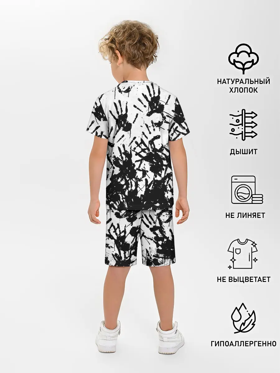 Детская пижама с шортами / Отпечатки - DEATH STRANDING