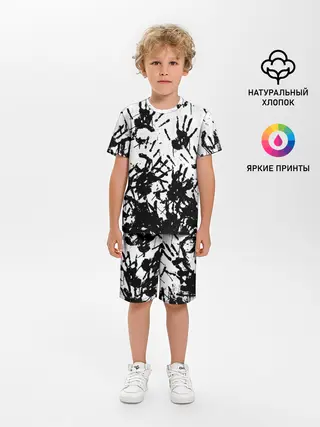 Детская пижама с шортами / Отпечатки - DEATH STRANDING