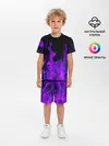 Детская пижама с шортами / ФИОЛЕТОВЫЙ ОГОНЬ | PURPLE FIRE