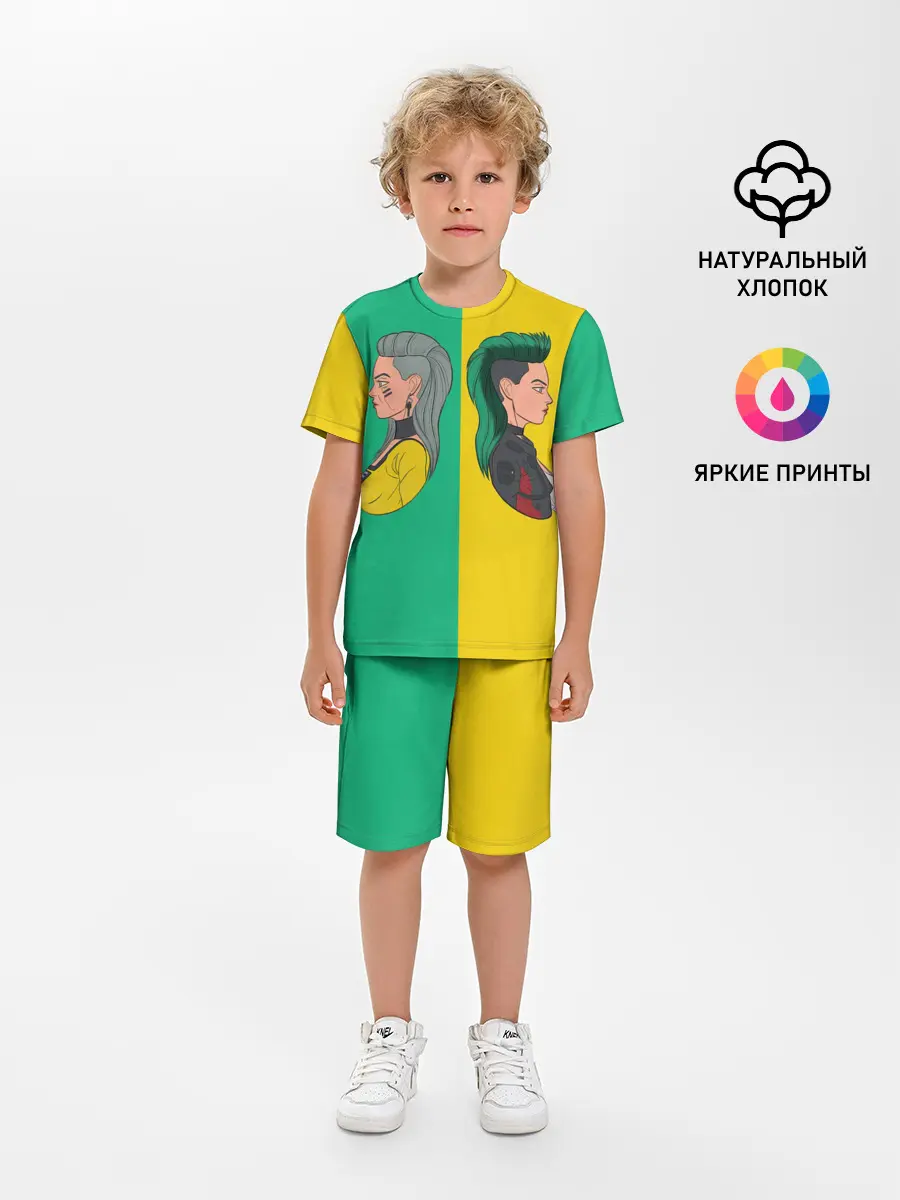 Детская пижама с шортами / Бестия