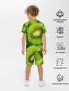 Детская пижама с шортами / Зеленый киви