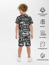 Детская пижама с шортами / ЛОГОТИПЫ РОК ГРУПП | ROCK