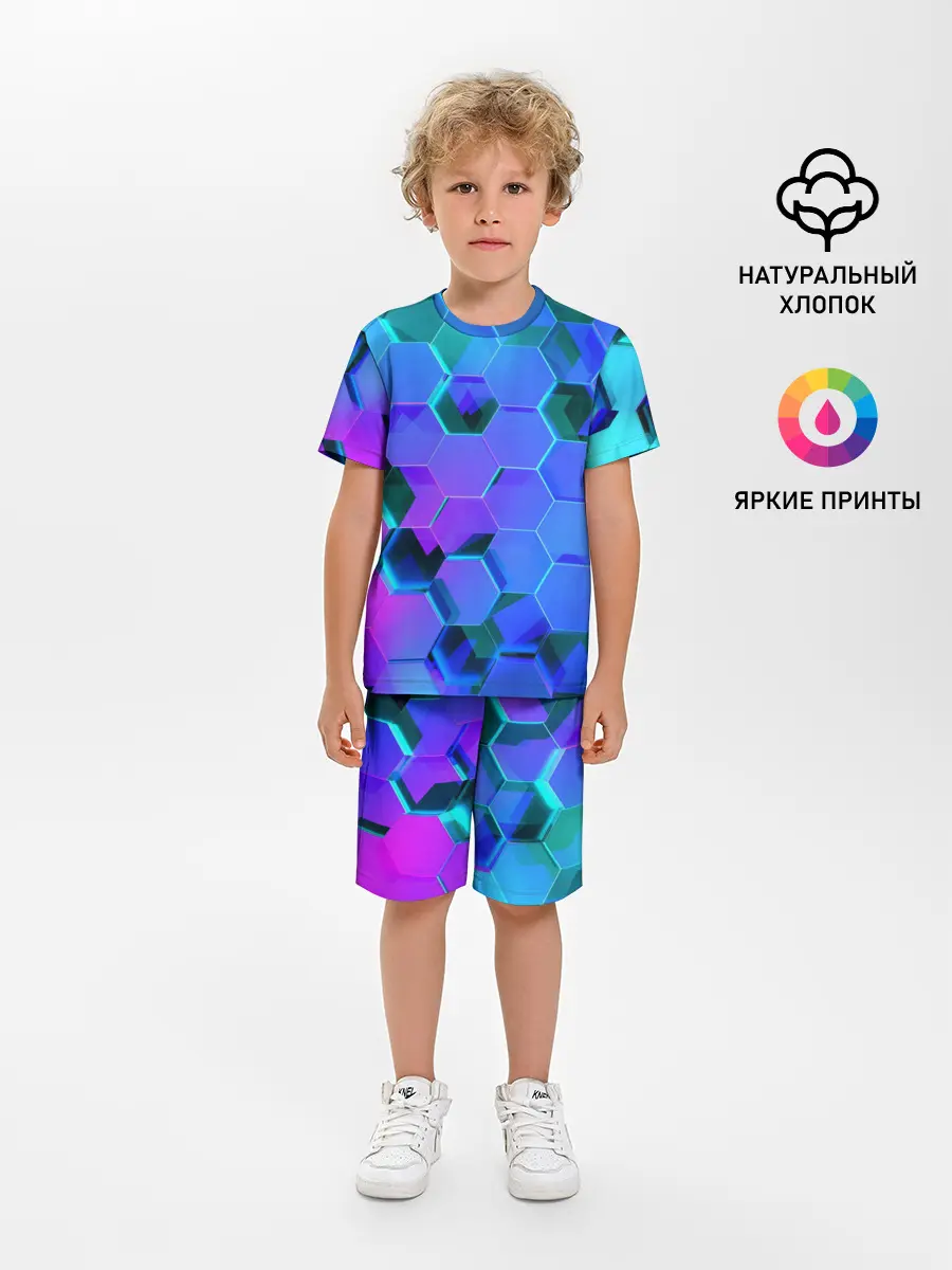 Детская пижама с шортами / Geometry