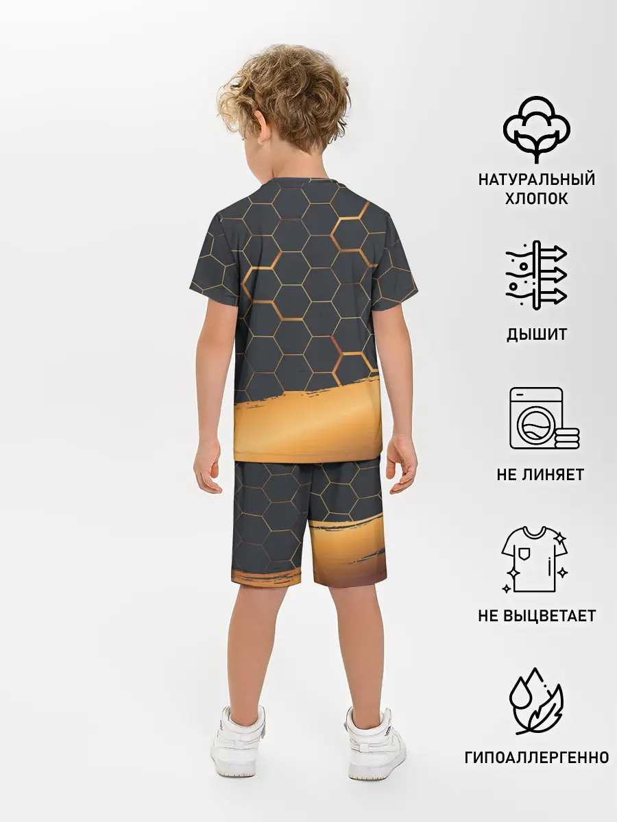 Детская пижама с шортами / So damn FINE | Neon Steel