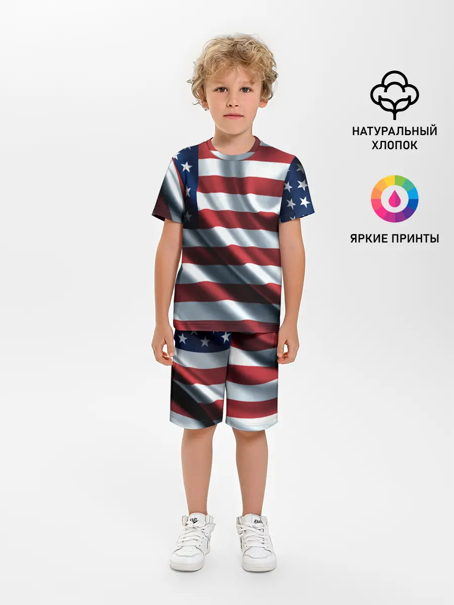 Детская пижама с шортами / Символика Америки
