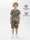 Детская пижама с шортами / Именной камуфляж Колян