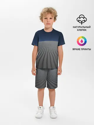 Детская пижама с шортами / Пустыня дюна песок ночь