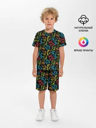 Детская пижама с шортами / Скейтборд