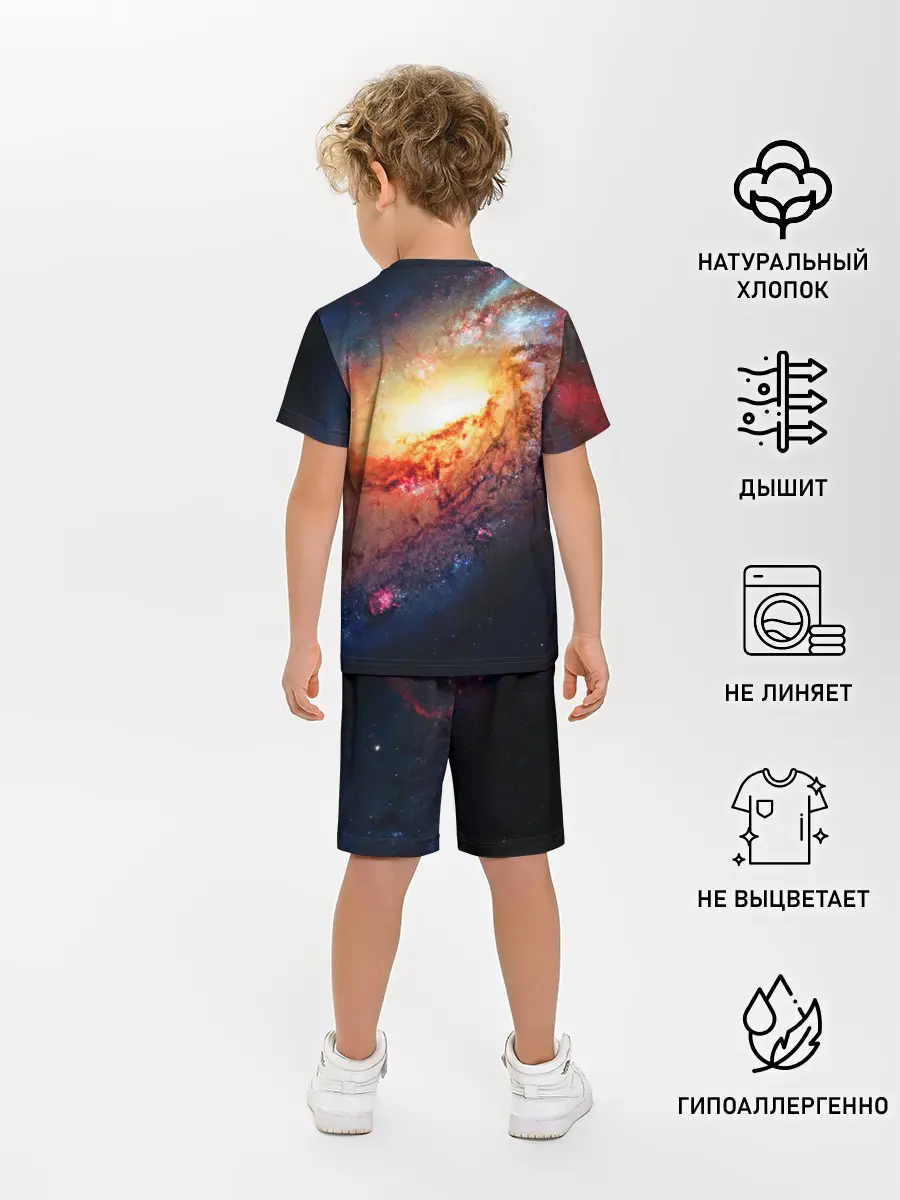 Детская пижама с шортами / VIRGIN GALACTIC / КОСМОС