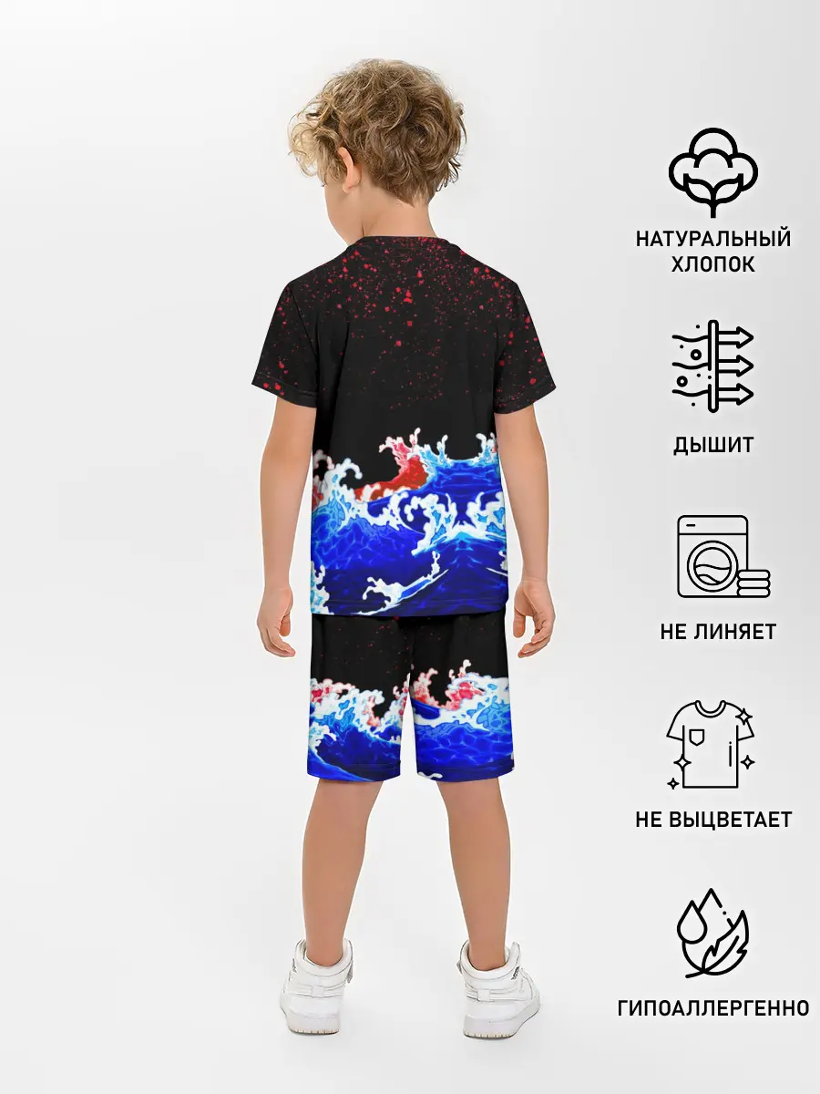 Детская пижама с шортами / Кровавый Кракен Монстр