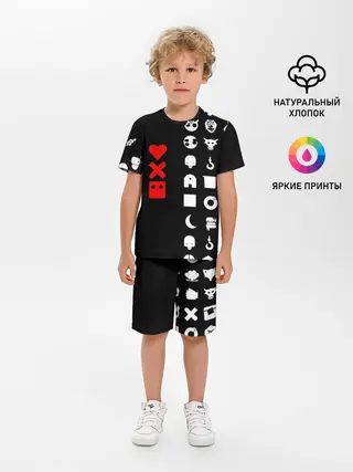 Детская пижама с шортами / Любовь, смерть и роботы