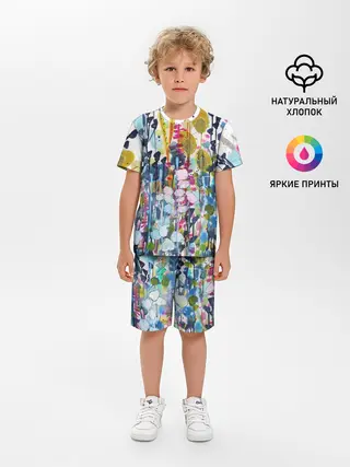 Детская пижама с шортами / Watercolor Flowers