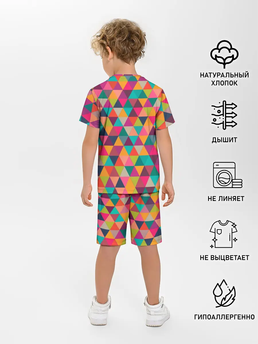 Детская пижама с шортами / Котик