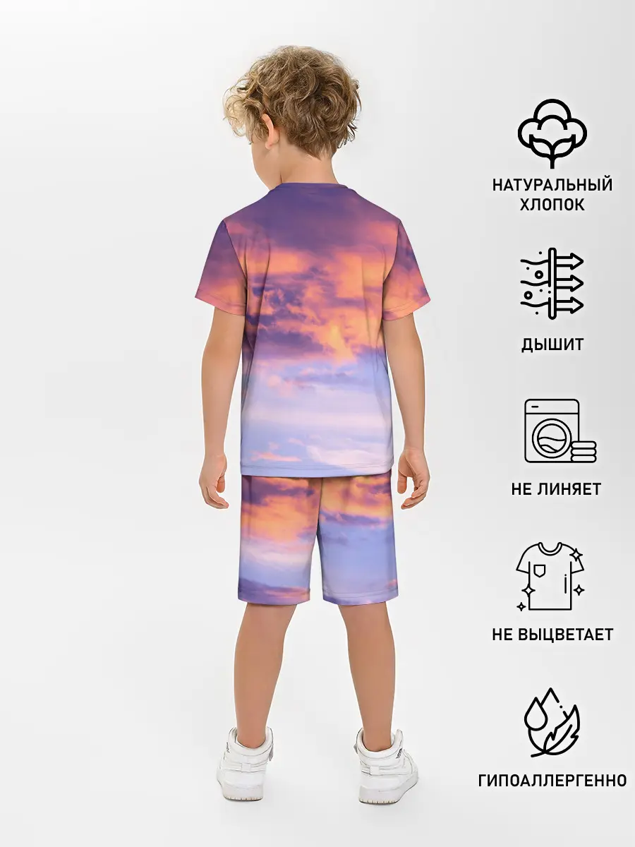 Детская пижама с шортами / В небе