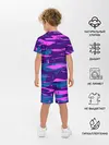 Детская пижама с шортами / CYBERSTYLE NEON CAMOUFLAGE
