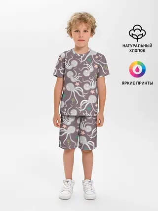 Детская пижама с шортами / Осьминоги
