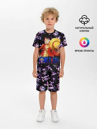 Детская пижама с шортами / Луффи One Piece | Glitch