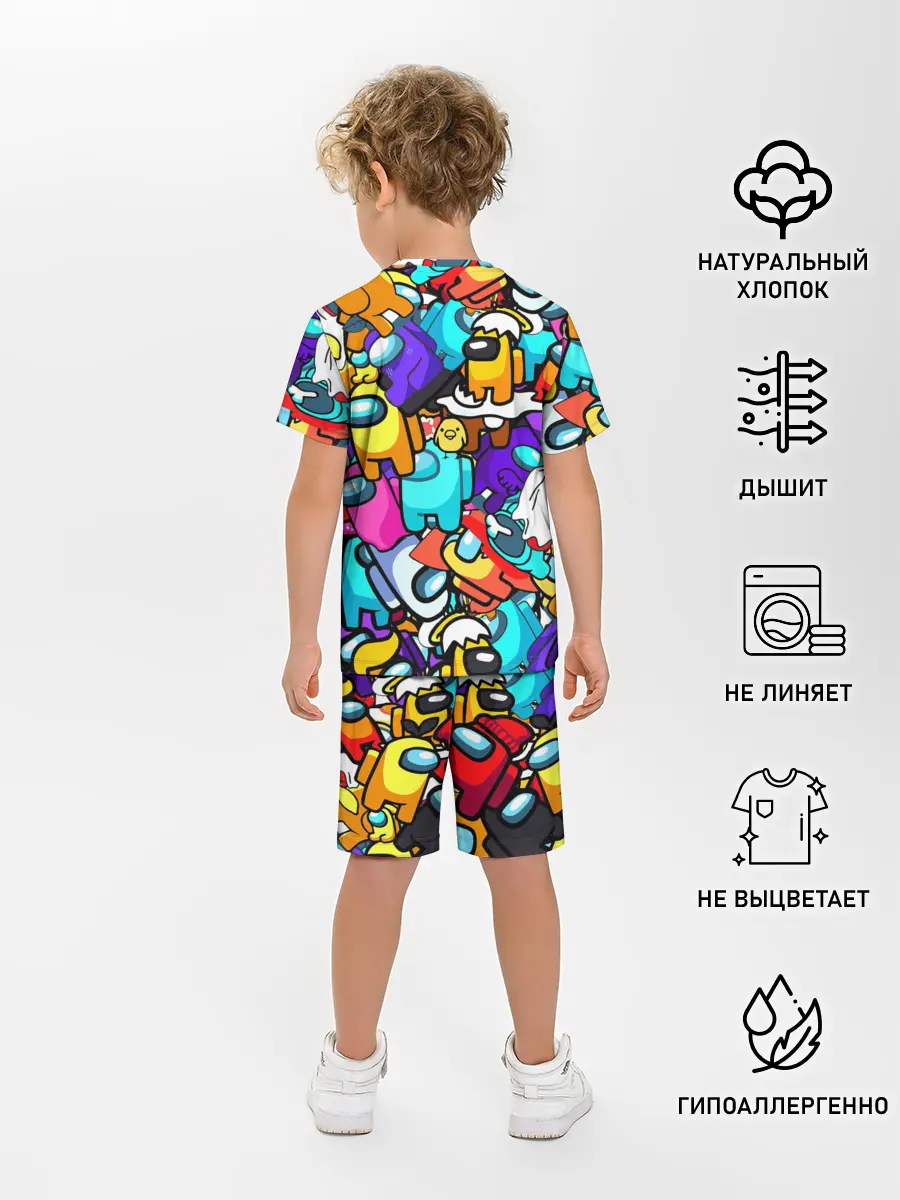 Детская пижама с шортами / AMONG US