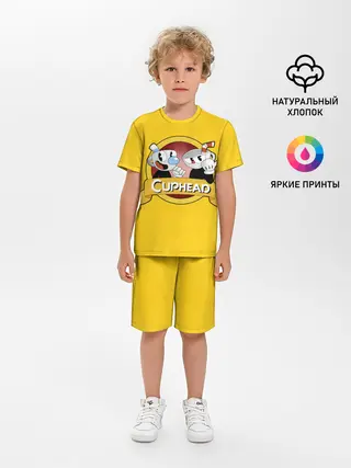 Детская пижама с шортами / CUPHEAD / КАПХЕД.