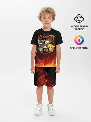 Детская пижама с шортами / Клинок, рассекающий демонов Персонажи