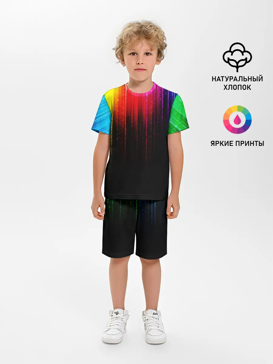 Детская пижама с шортами / КРАСКИ ГРАДИЕНТ